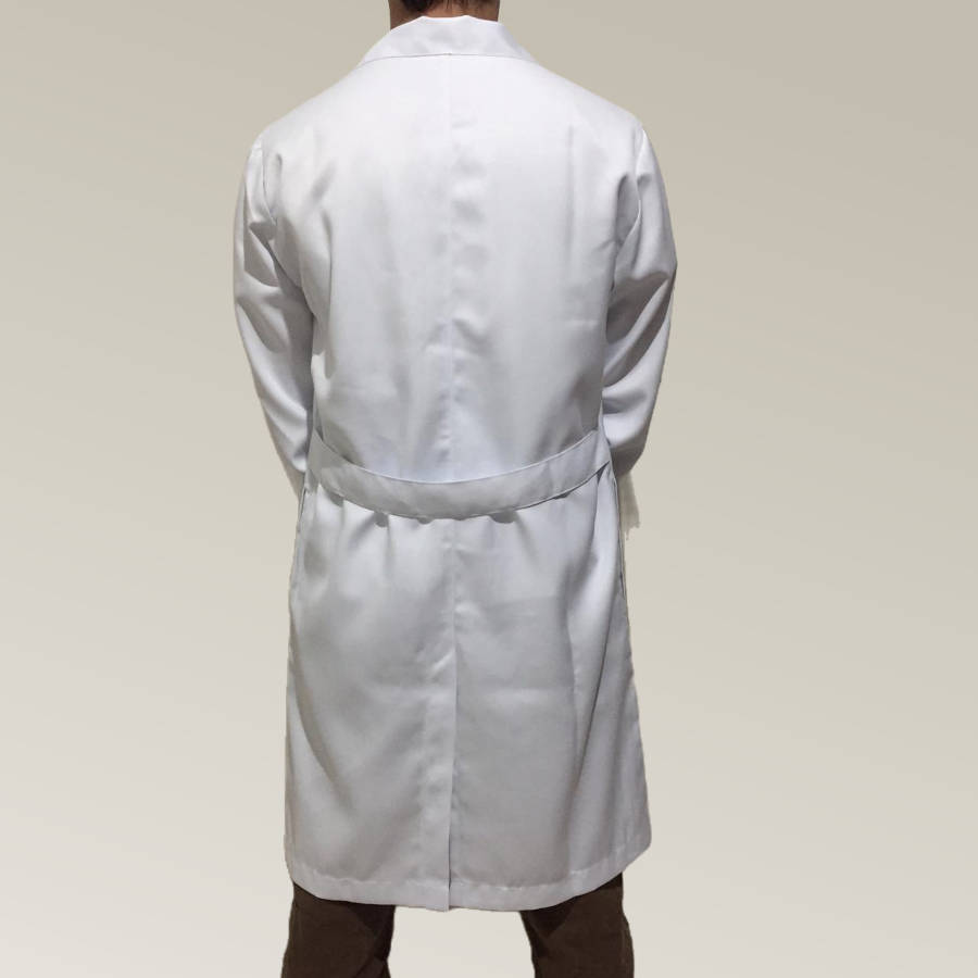 Jaleco Masculino Branco Gabardine - Imagem 3