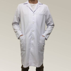 Jaleco Masculino Branco Microfibra Pesada