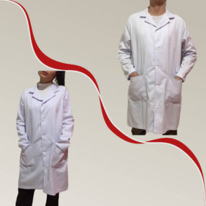 Jaleco De Algodão Branco Para Laboratório