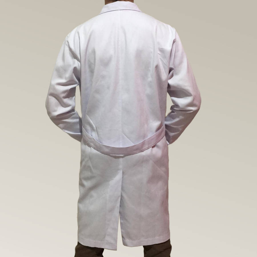 Jaleco De Algodão Branco Para Laboratório - Imagem 5