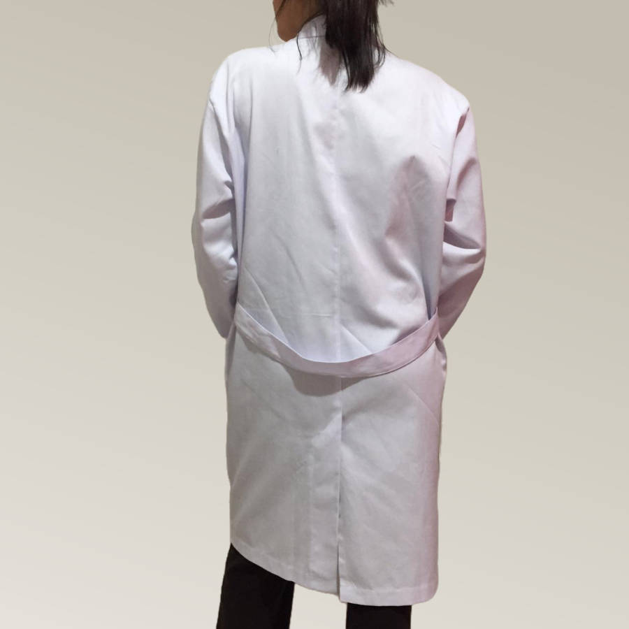 Jaleco De Algodão Branco Para Laboratório - Imagem 3