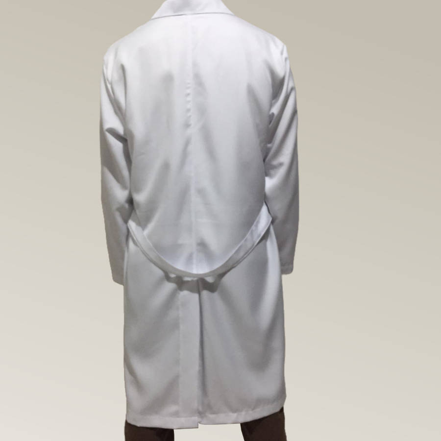 Jaleco Masculino Branco Gabardine Microfibra - Imagem 3
