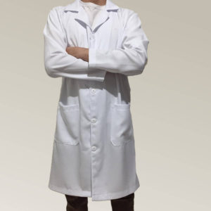 Jaleco Masculino Branco Gabardine Microfibra