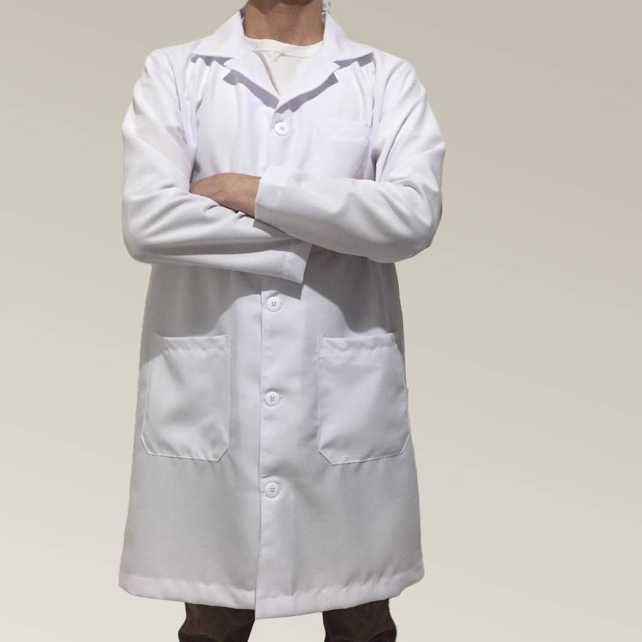 Jaleco Masculino Branco Oxford - Imagem 2